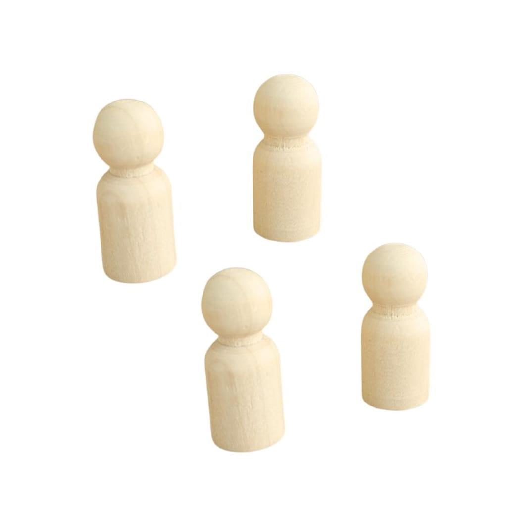 Conjunto de 4 Peças de Madeira para Jogos de Tabuleiro