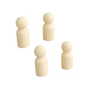 Conjunto de 4 Peças de Madeira para Jogos de Tabuleiro