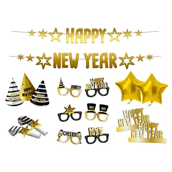 Conjunto de Decorações Happy New Year