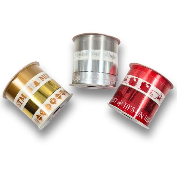 Conjunto de Fitas Natalicias para Embrulhos