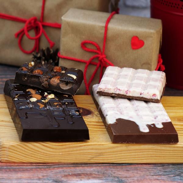 Conjunto de Molde Tablete de Chocolate Derretido