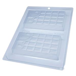 Conjunto de Molde Tablete de Chocolate Derretido