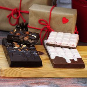 Conjunto de Molde Tablete de Chocolate Derretido