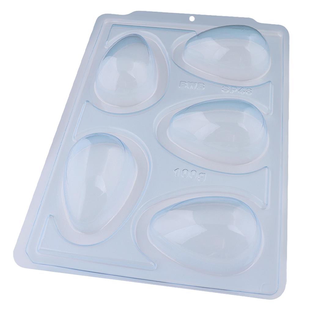 Conjunto de Moldes para Ovo Liso de Chocolate