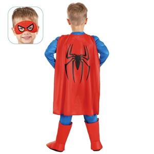 Conjunto Mascarilha e Capa Homem Aranha, Criança