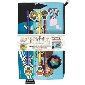Conjunto Material Escolar Harry Potter Chibi e Amigos