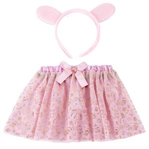 Conjunto Saia e Bandolete Peppa Pig