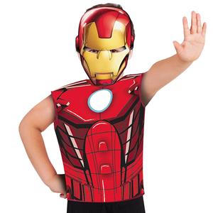 Conjunto T-shirt e Máscara Iron Man, Criança