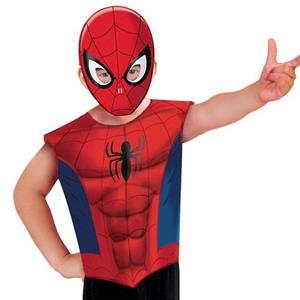 Conjunto T-shirt e Máscara SpiderMan, Criança
