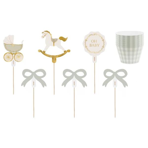 Conjunto Toppers e Formas Oh Baby