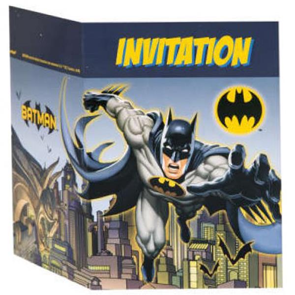 Convites Batman, 8 unid.