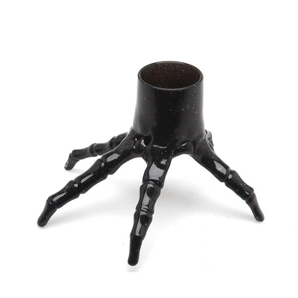 Copo Mão de Esqueleto Preto