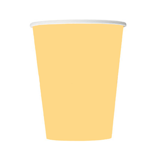 Copo Papel Amarelo, 8 Unid.