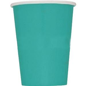 Copos Azul turquesa ,8 Unid.