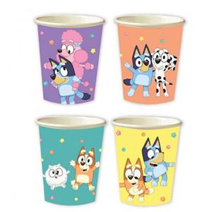 Copos Bluey e os Amigos, 8 unid. Copos Bluey e os Amigos, 8 unid.