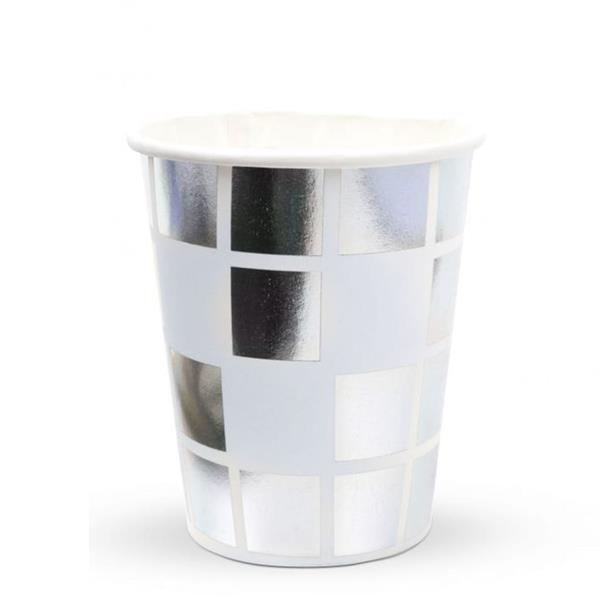 Copos Bola de Espelhos, 8 unid.