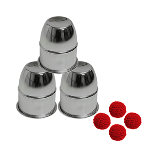 Copos e Bolas - Alumínio com íman- Combo Cups and Balls