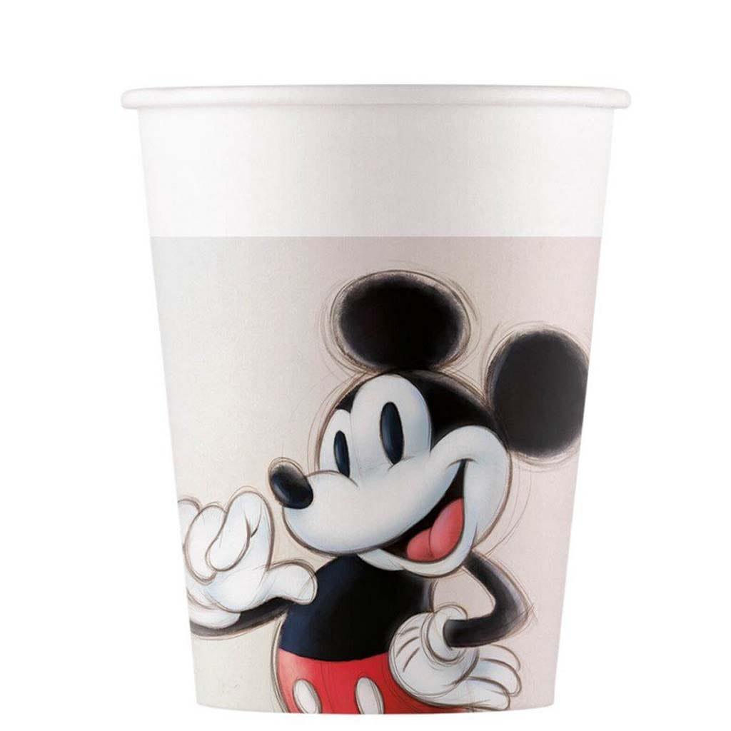 Copos Mickey e Minnie 100 Anos Disney, 8 unid.