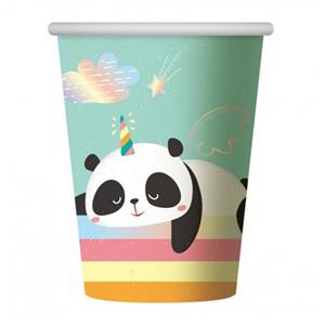Copos Panda Arco-íris, 6 unid.