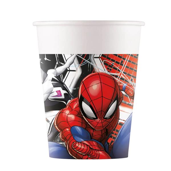 Copos Spiderman World of Webs, 8 unid.