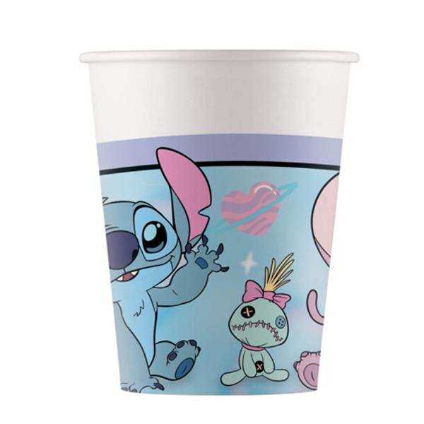 Copos Stitch e Angel Cute, 8 unid.