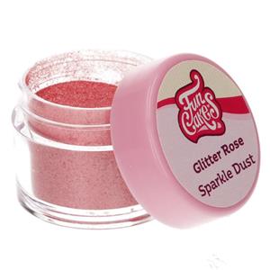 Corante em Pó Comestível Glitter Rosa, 3,5 gr.