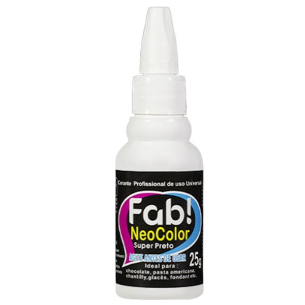 Corante Fab NeoColor Super Preto, 25 gr.