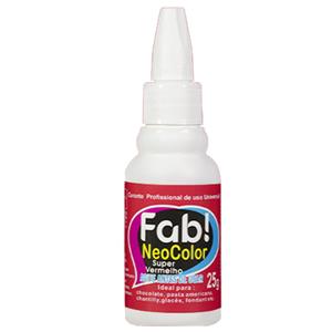 Corante Fab NeoColor Super Vermelho, 25 gr.