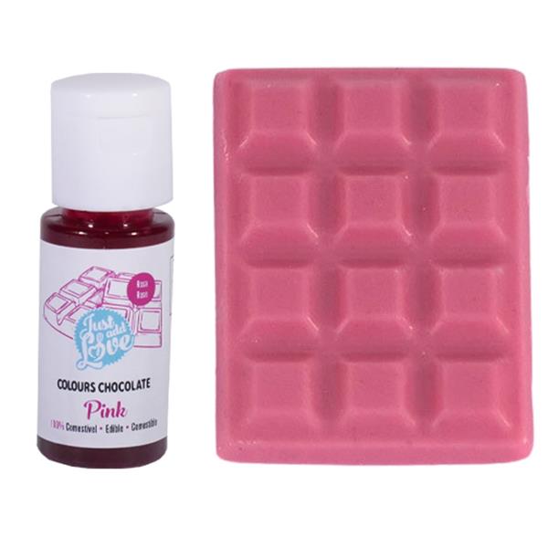 Corante Rosa para Chocolate, 25 ml
