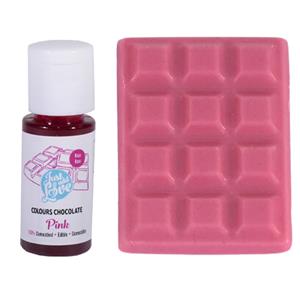 Corante Rosa para Chocolate, 25 ml