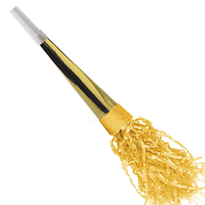 Corneta Metalizada Dourada