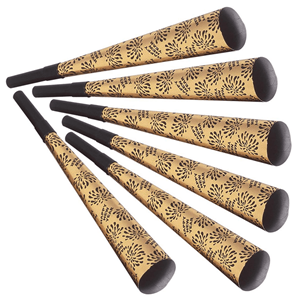 Cornetas Douradas Happy New Year, 6 unid.