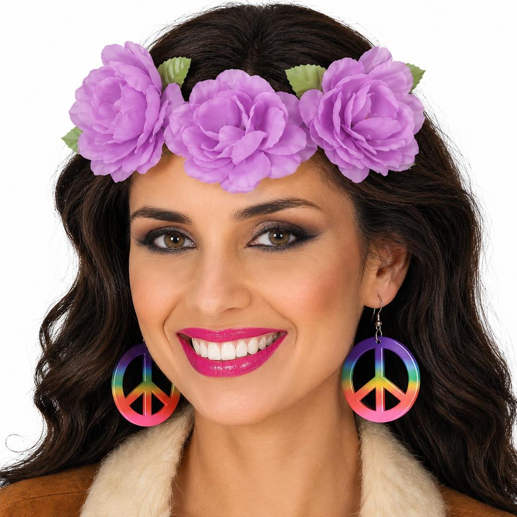 Coroa de Flores Lilás