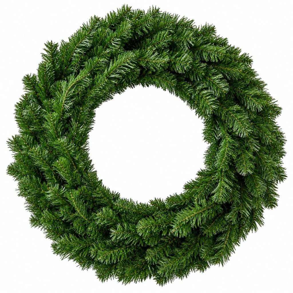 Coroa de Natal de Pinheiro Artificial Tipo Canadiano, 90 cm