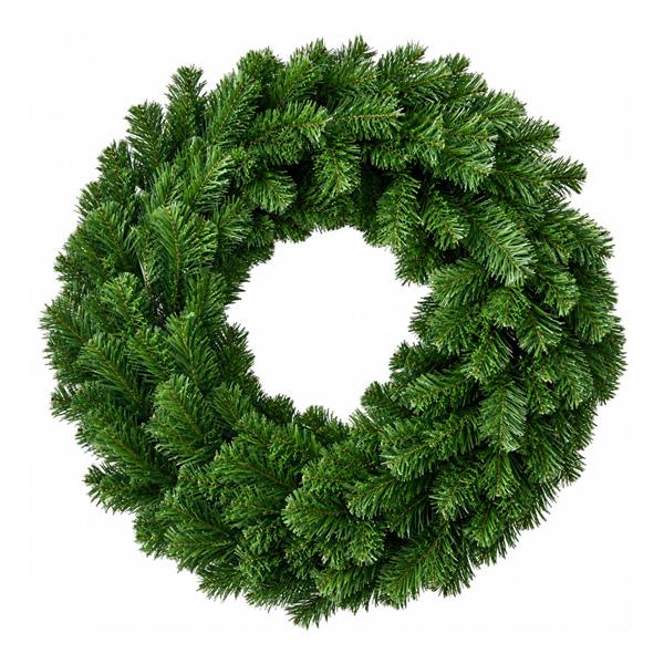 Coroa de Natal Verde com Ramos de Pinheiro Artificial, 75 cm
