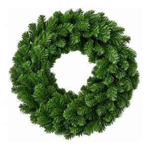 Coroa de Natal Verde com Ramos de Pinheiro Artificial, 75 cm