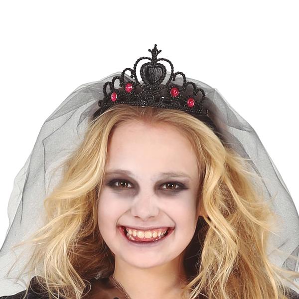 Coroa Princesa das Trevas com Véu
