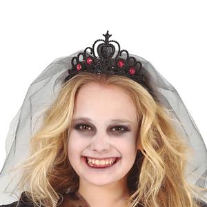 Coroa Princesa das Trevas com Véu