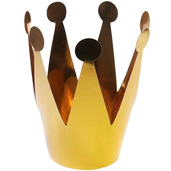 Coroas Papel Dourado, 3 Unid.