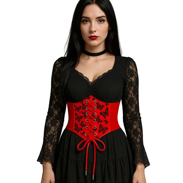 Corpete Vermelho com Borboletas, Adulto