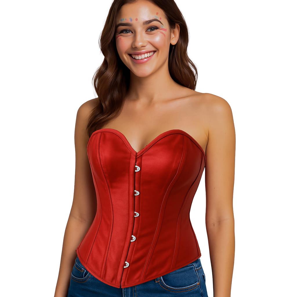 Corpete Vermelho Elegante, Adulto