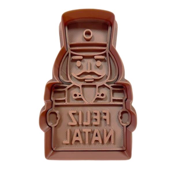 Cortador para Bolachas Quebra Nozes Feliz Natal