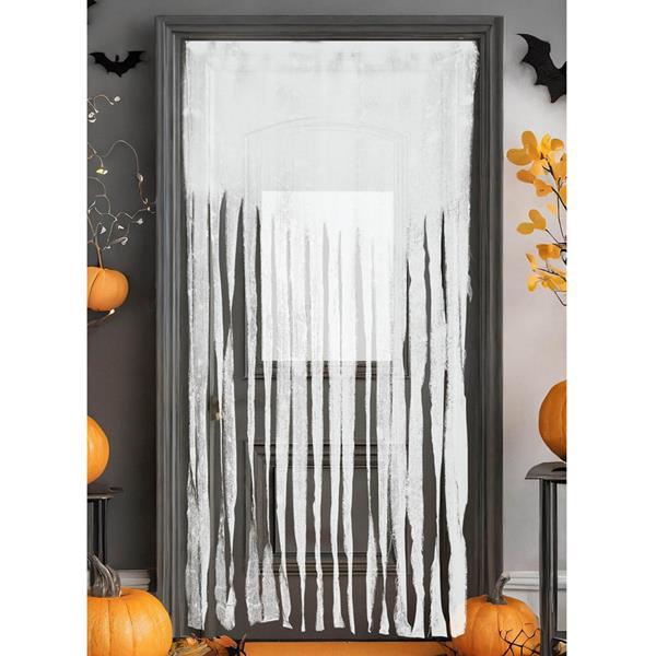 Cortina Branca Decorativa de Halloween, 2 mt