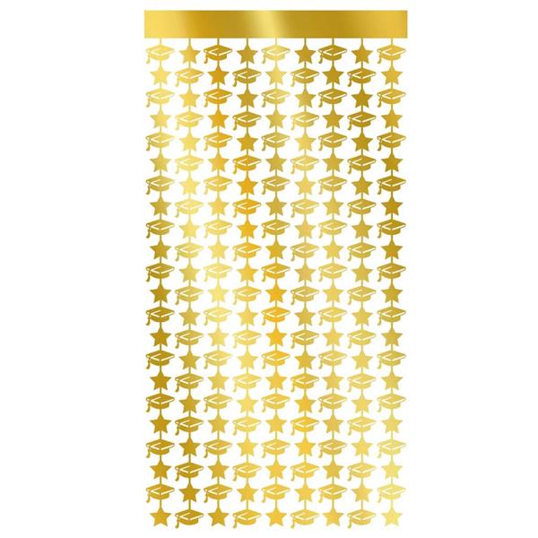 Cortina Chapéus de Finalista Dourada, 2 x 1 mt