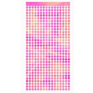 Cortina com Círculos Rosa Iridescentes, 2 x 1 mt