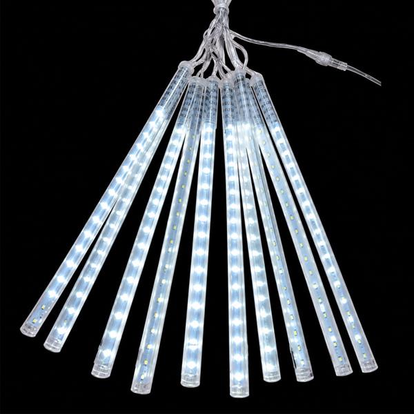 Cortina Tubos LED Pingo de Gelo Branco Frio, 50 cm