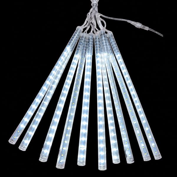 Cortina Tubos LED Pingo de Gelo Branco Frio, 80 cm