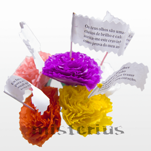 Cravos de Papel Pequeno para Manjericos