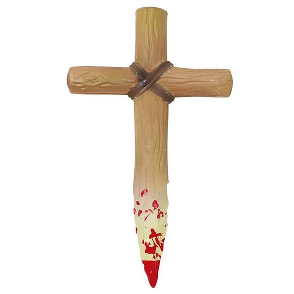 Cruz Estaca com Sangue, 30 cm