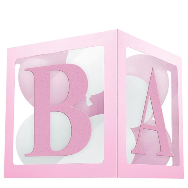 Cubo para Balões Baby Rosa